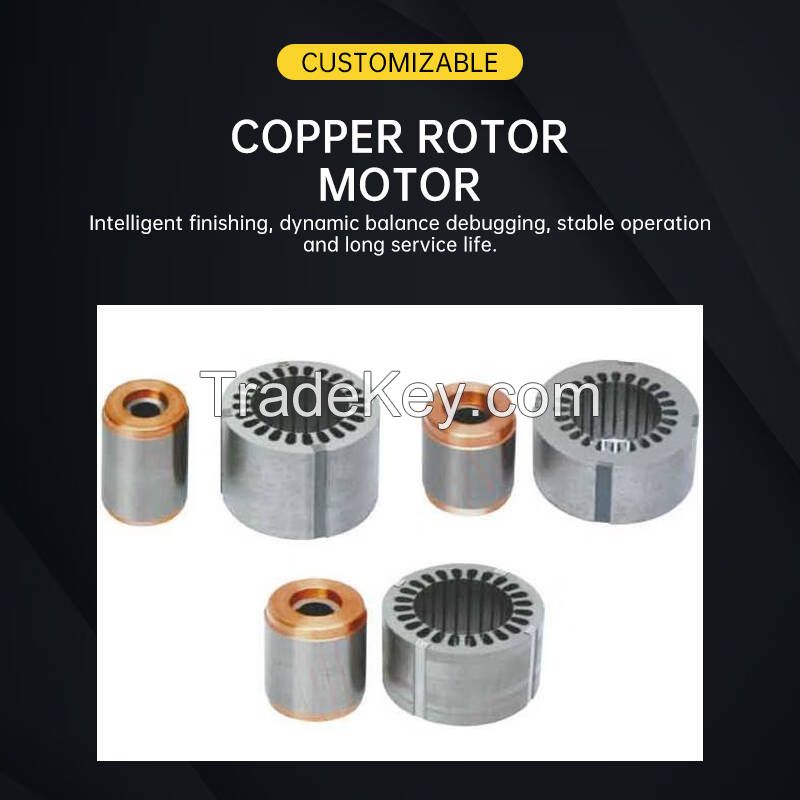 YE4 series ultra-high-efficiency copper rotor makes the motor dimension miniaturized, improves the electrical sbm rate (energy saving, power saving), etc.