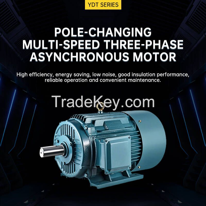 YDT series pole-changing multi-speed three-phase asynchronous motors have the advantages of high efficiency, energy saving and low noise(please contact customer service for detailed price).