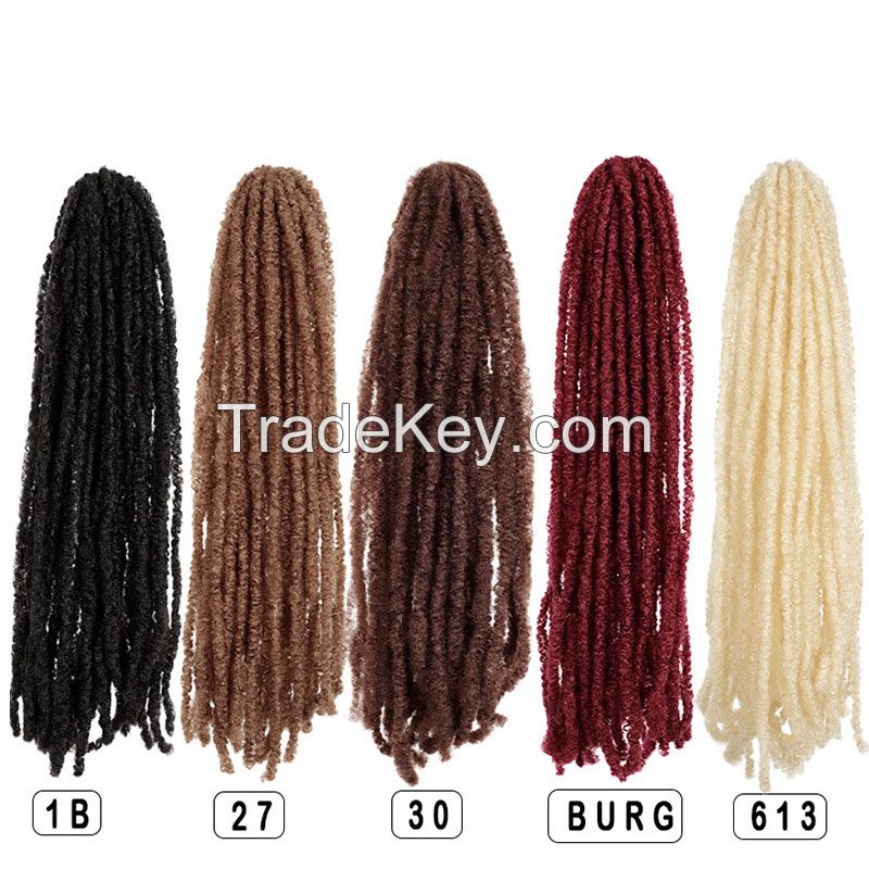 European and American African wigs, long curly hair, 22-inch chemical fiber braided crochet hair