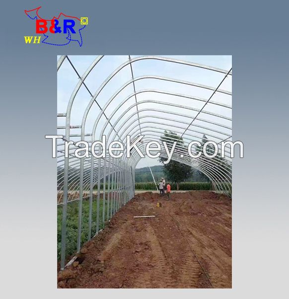 Hot dip galvanized greenhouse frame steel pipe greenhouse frame kit greenhouse frame connectors