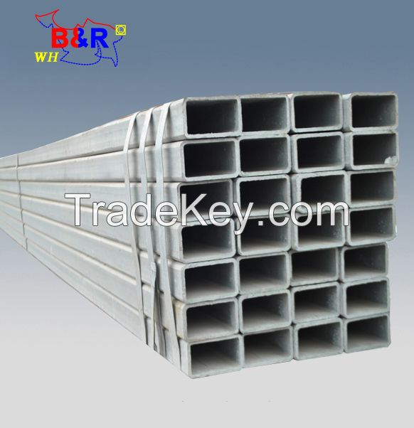 Hot dip galvanized square steel tube rectangular steel pipes steel hollow section