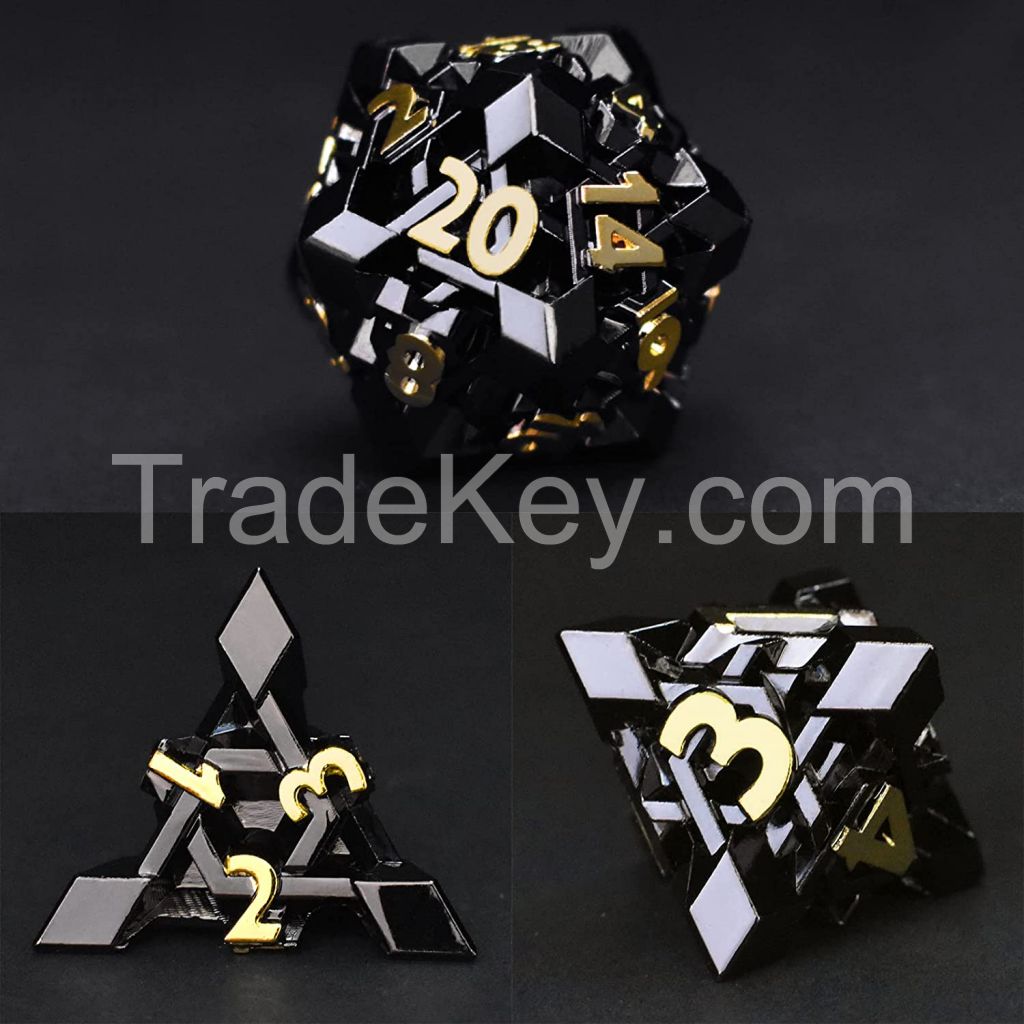 Customized Metal Angel Cube Dnd Dice Set Trpg Dice