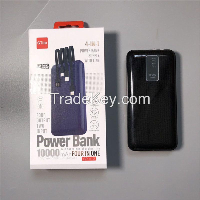 GTlio Power Bank Fast Charging Portable Charger