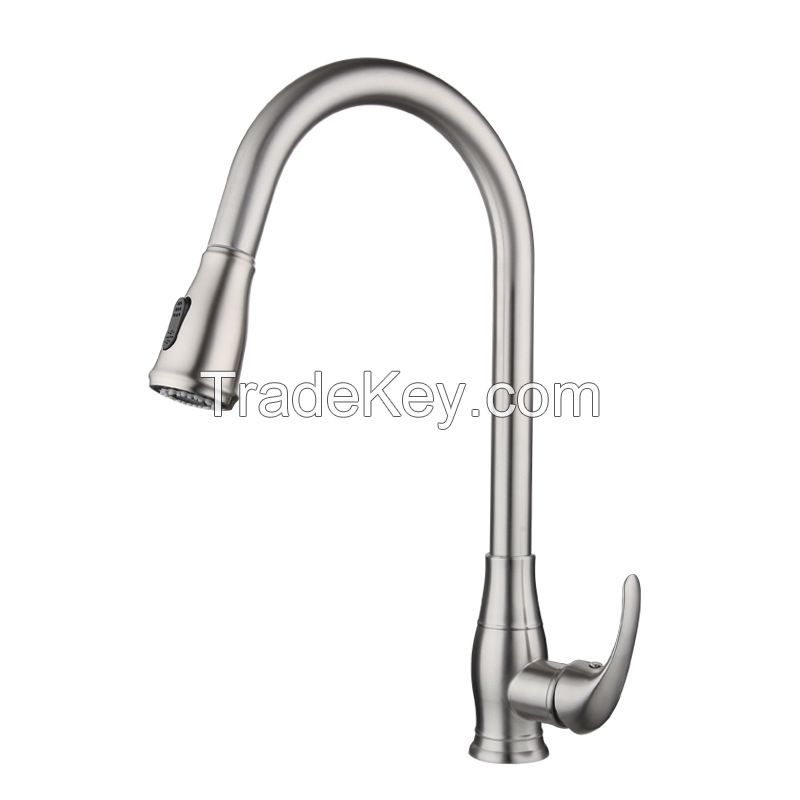 Hot and Cold Water Sink Mixer SUS 304 Pull Down Kitchen Mixer