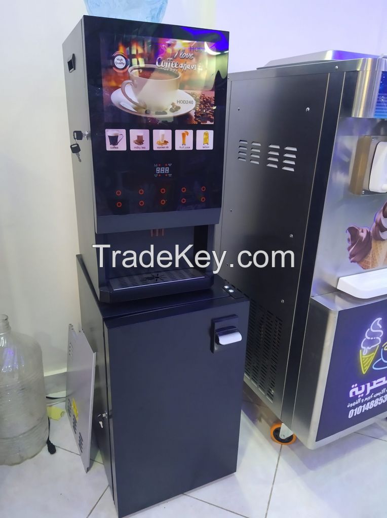 Hot beverage vending machine
