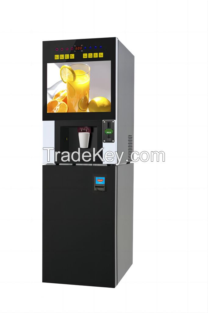 Hot and cold coffee vending machine