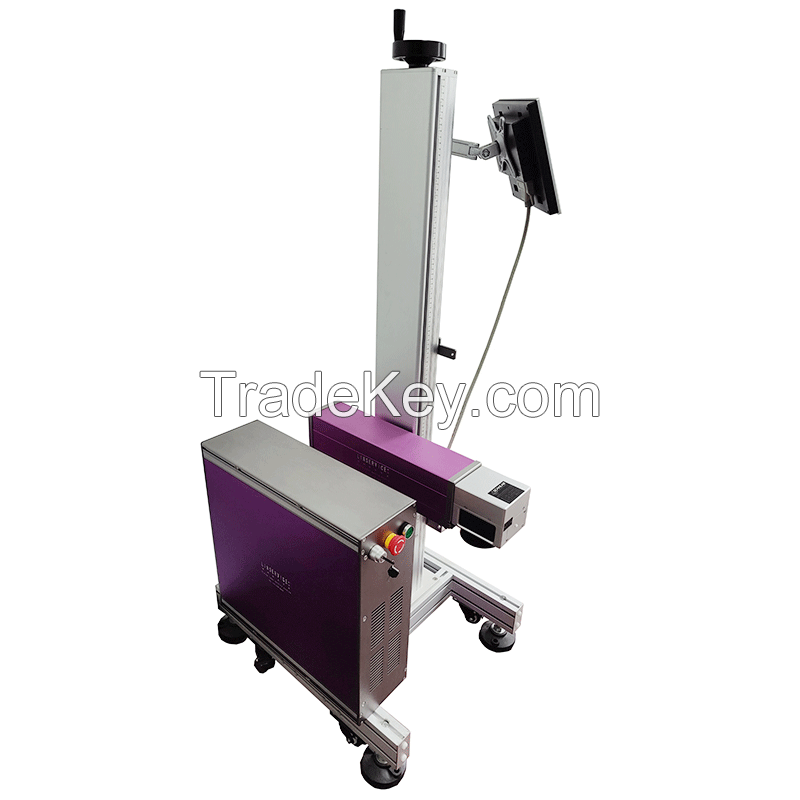  LS Automatic pipeline flying pipe laser inkjet coding machine production date online coding machine laser inkjet coding machine