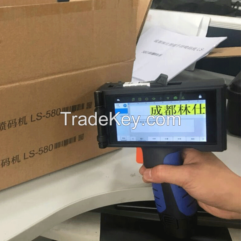 LS Hand-held inkjet coding machine Automatic assembly line carton bag production date coding machine small intelligent portable date coding machine