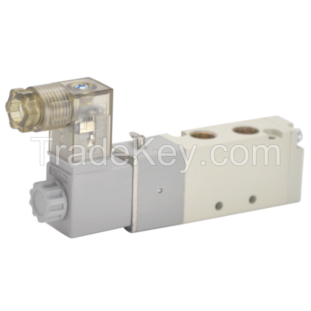 China Pneulead Pneumatic VS Series 1/8 in 2 Positions 5 Ports Ceramic Seal Solenoid Air Control Valves