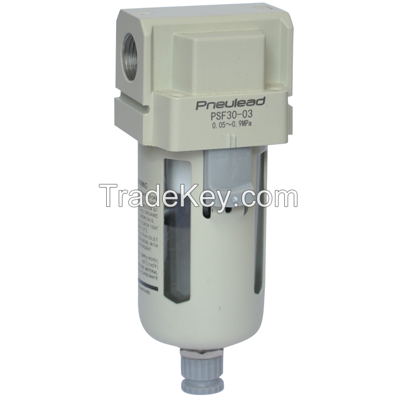 China Pneulead High Quality PSF Series Air Source Treatment FRL Units Pneumatic Filter