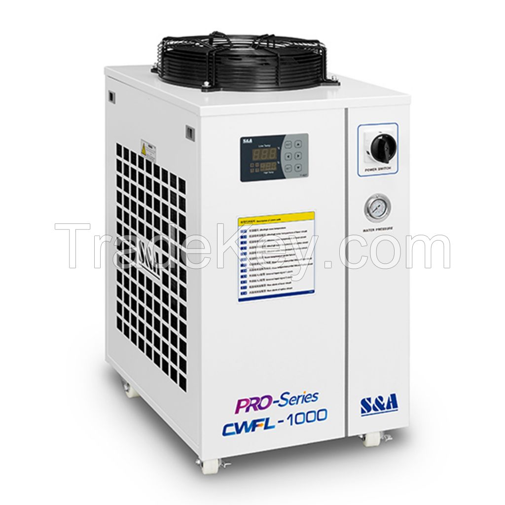 S&A CWFL 1000 Chiller Water Cooled 2hp  Water Circulation Chiller Water Chiller Machine Cooling