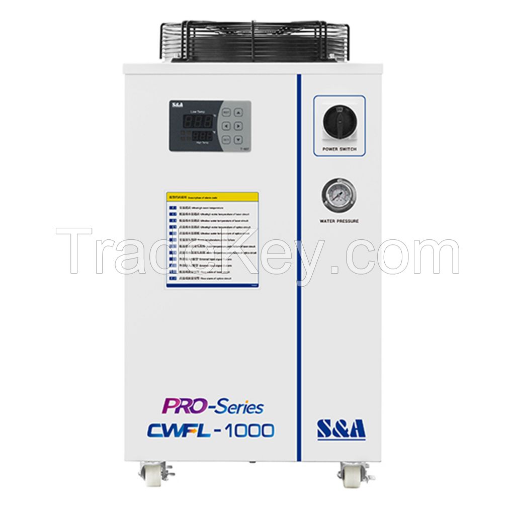S&A CWFL 1000 Chiller Water Cooled 2hp  Water Circulation Chiller Water Chiller Machine Cooling