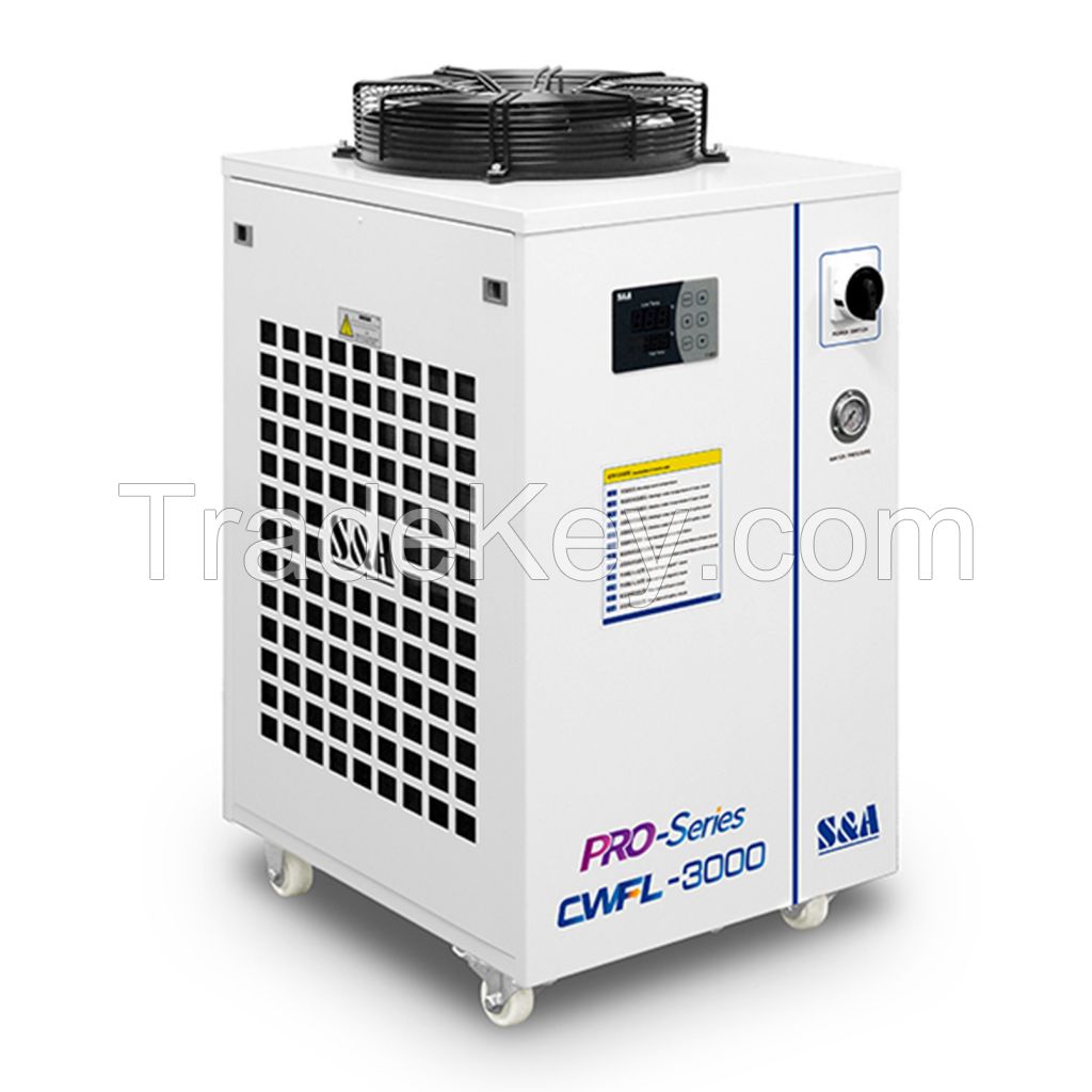 S&A CWFL 3000 Chiller Water Cooled 2hp  Water Circulation Chiller Water Chiller Machine Cooling