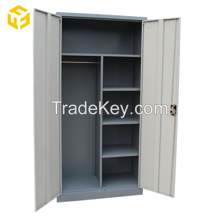 Furnitopper Steel File Cabinet Clothes Locker Metal Closet Wardrobe Metal Cabinet