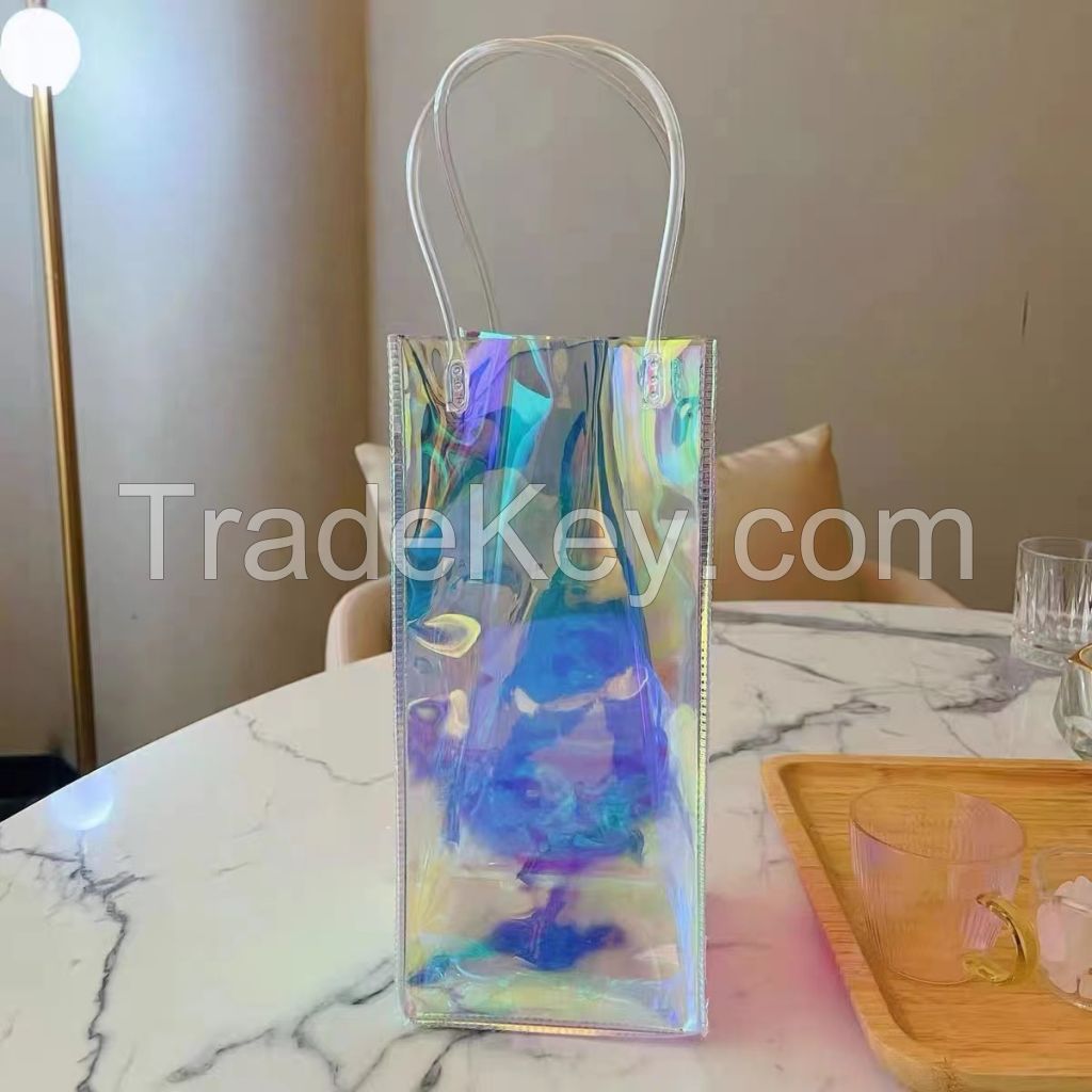 Customized Holographic Ice Bag Wine Bag