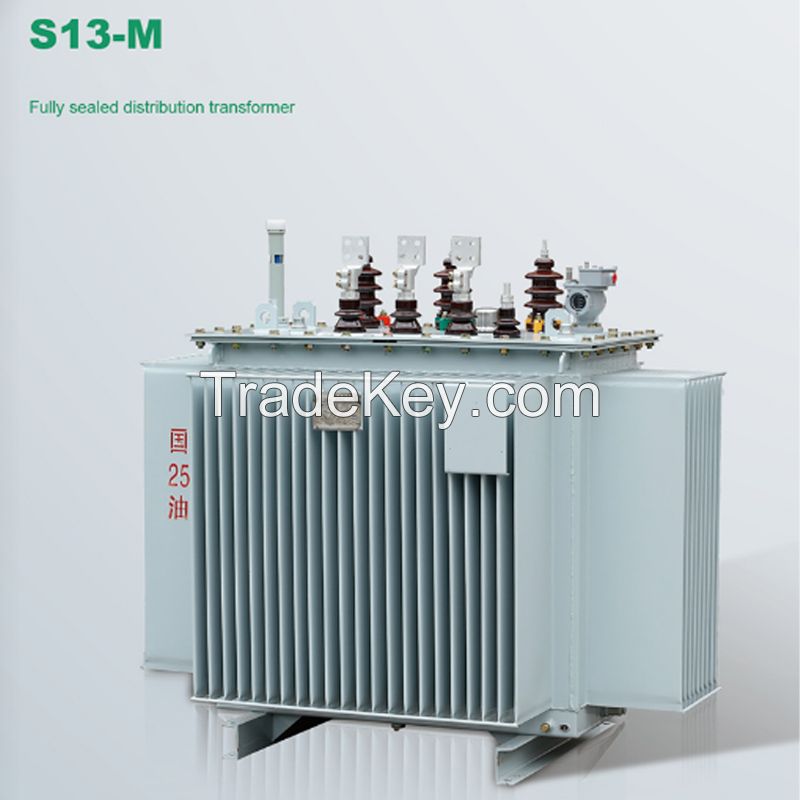  S13-M Flame-retardant rent-explosion fully sealed oil-immersed power transformer