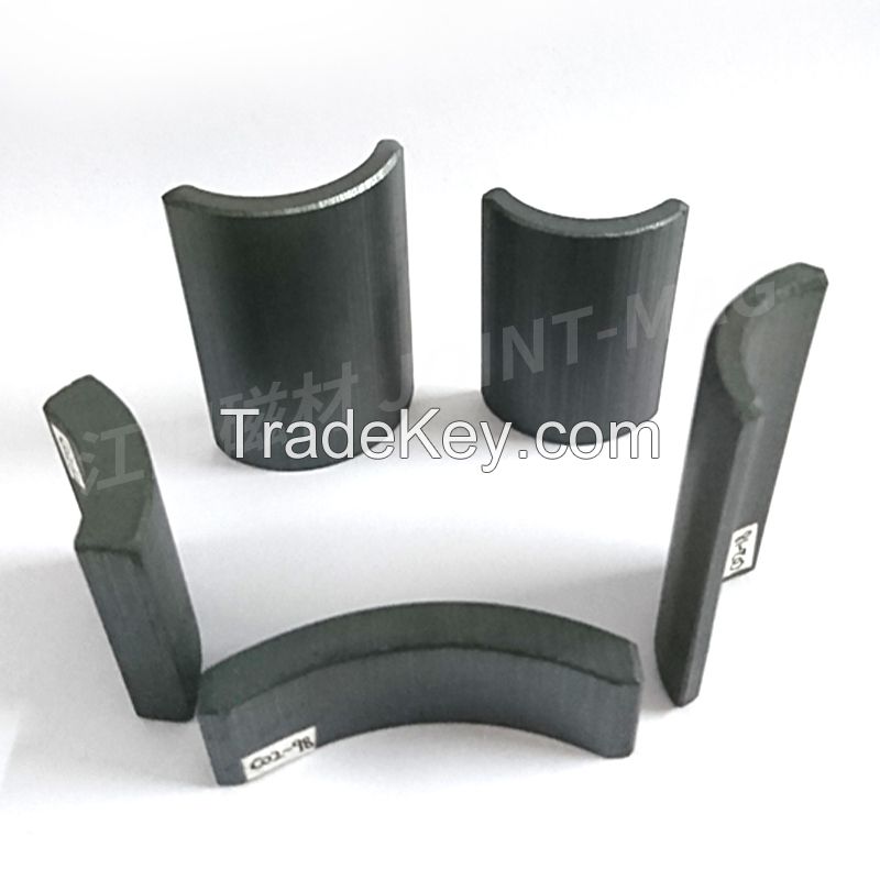 Industrial Parts        Sintered Ferrite Magnetic Tile Apply to Fuel Pumps and Windowlift Permanent Ferrite Magnetic Tile