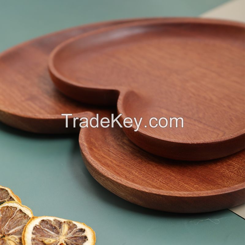 Solid wood ebony fruit plate, innovative style, model size can be customized, support mass order/contact customer service before placing an order