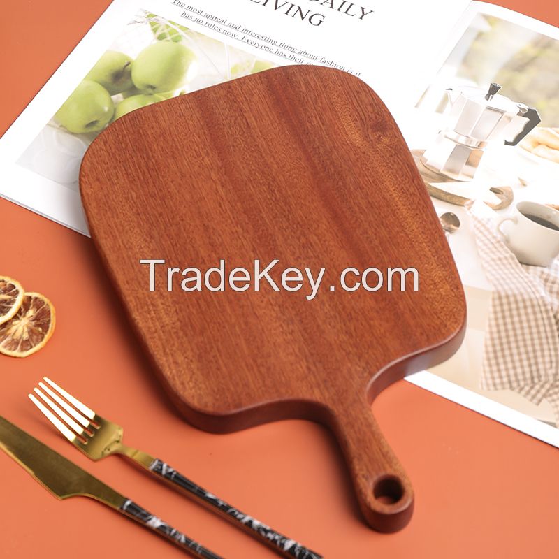 Ebony sandalwood solid wood steak plate, specifications and sizes can be customized/support batch ordering/ contact customer service before placing an order