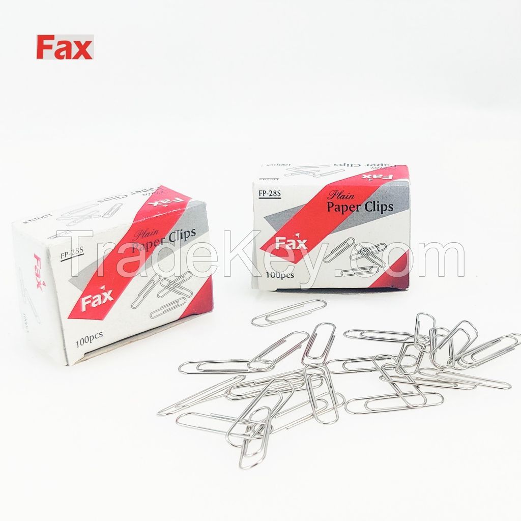 Silver paper clips
