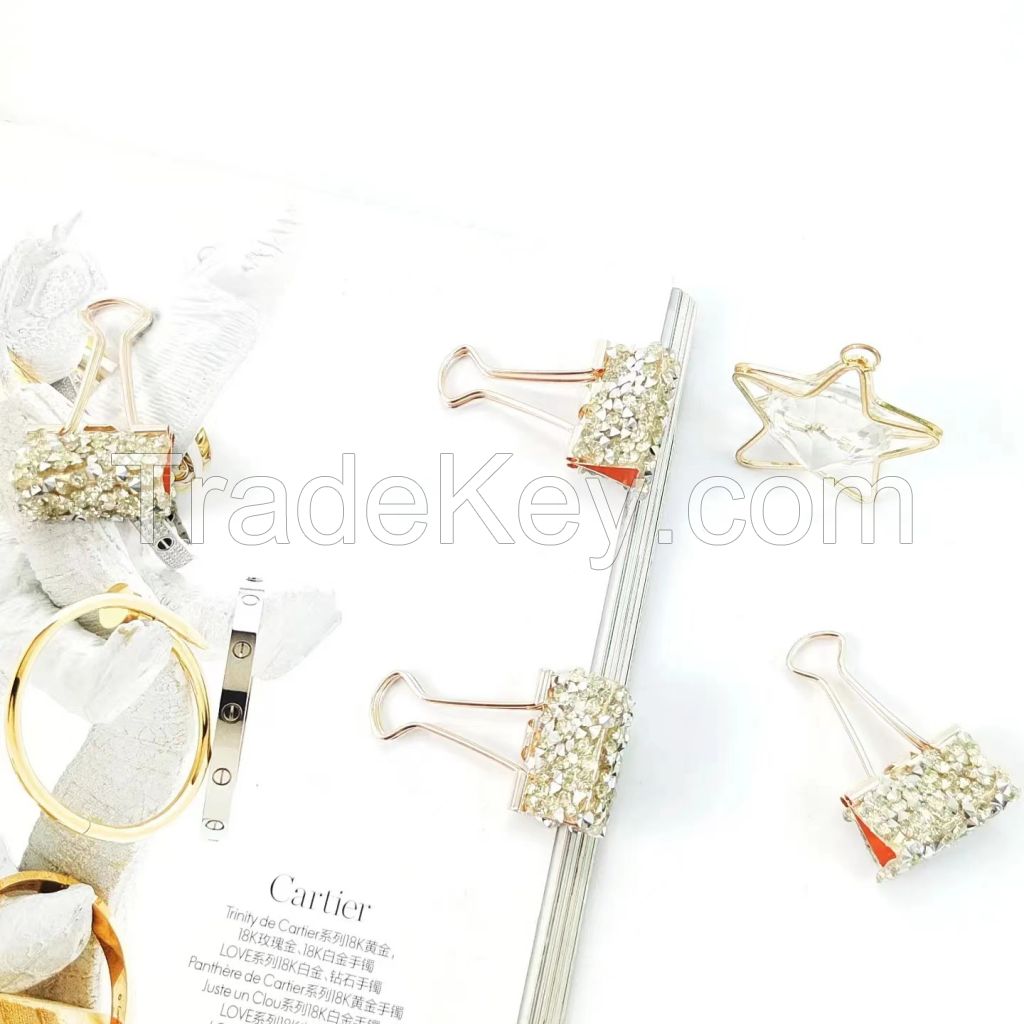jewelry rose gold binder clips