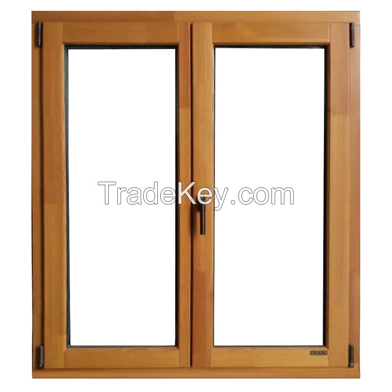 Aluminum-clad wood seal balcony casement window sound insulation doors