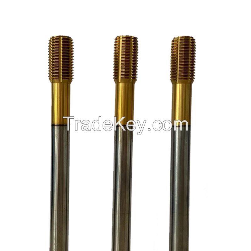 Cobalt-containing extrusion taps chipless taps titanium-plated M6 M8 M10 stainless steel machine taps and hardened taps