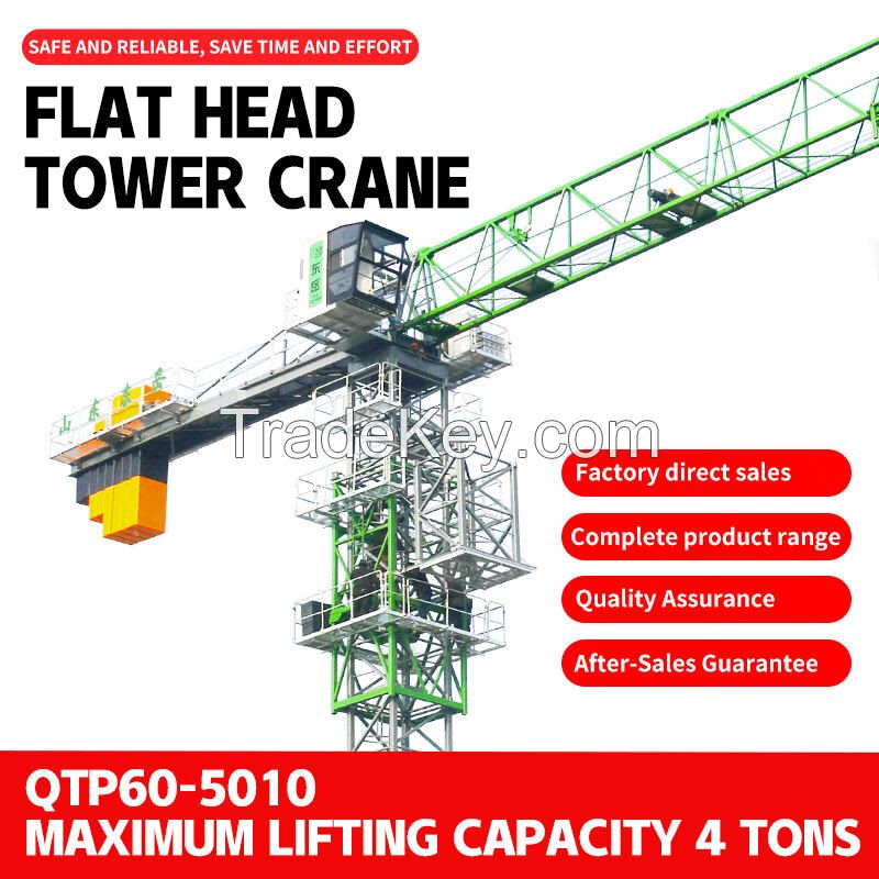 tower crane building crane QTP60-5010 hammer-head crane flat-top tower crane
