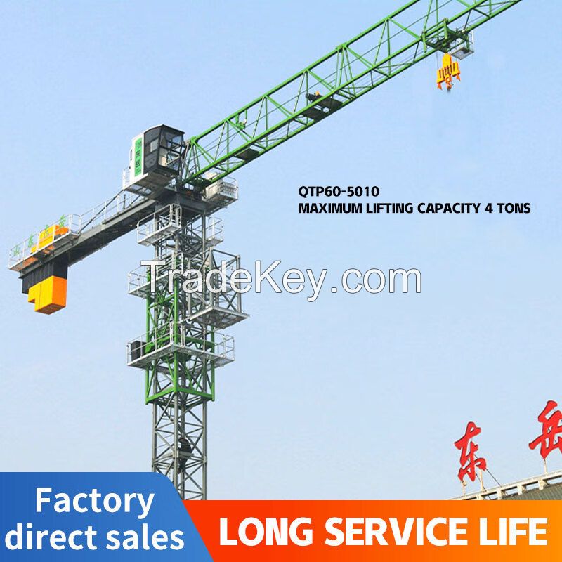 tower crane building crane QTP60-5010 hammer-head crane flat-top tower crane