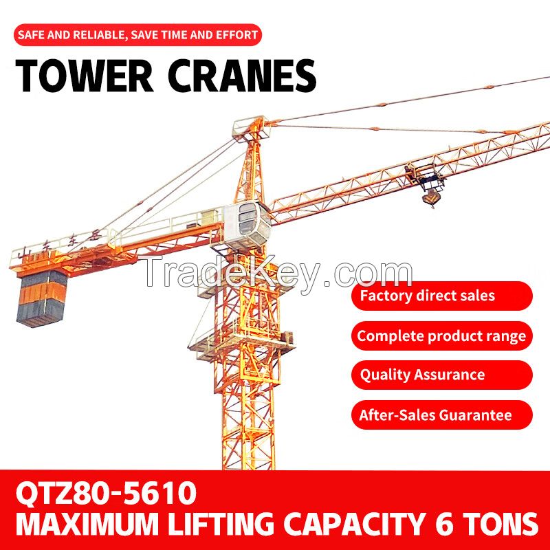 High-rise construction crane site crane flat head tower crane