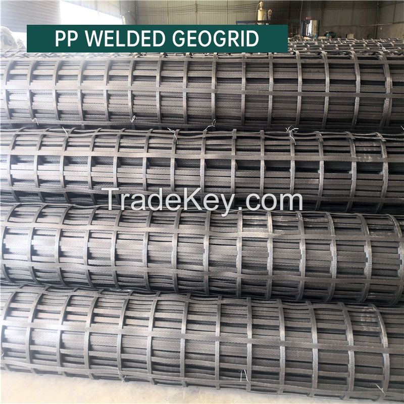  RONGYU Steel plastic geogrid Fiberglass grid for asphalt pavement Strong bearing capacity and stability