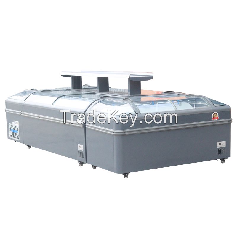European-style arc freezer, large-capacity precise temperature control, foam lock temperature, multi-purpose, copper tube refrigeration, high-power compressor, easy to move. 0 degree chilled food, -5 degree fresh meat refrigerated, -10