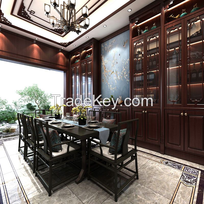 Chinese style full wall and half wall whole house customization 4（dep）