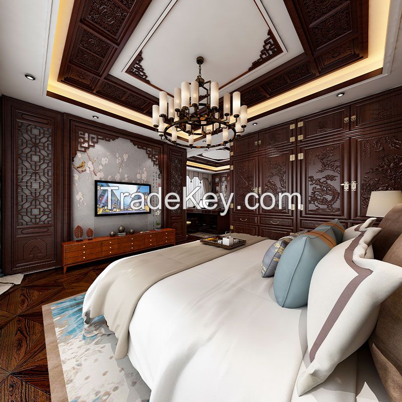 Chinese style full wall and half wall whole house customization 6（dep）