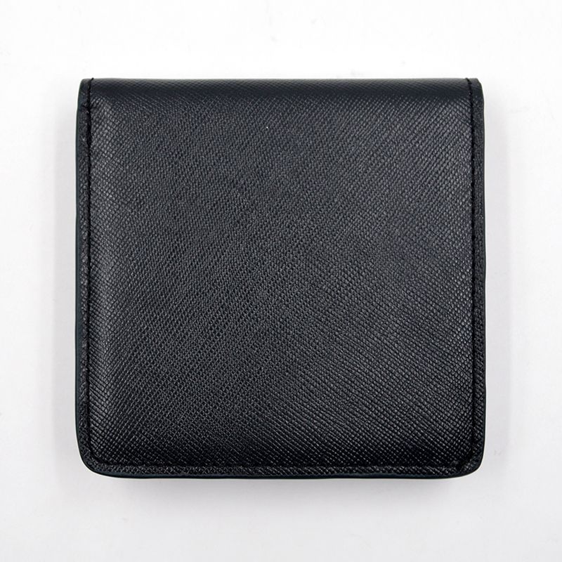 Square leather unisex genuine  leather wallet