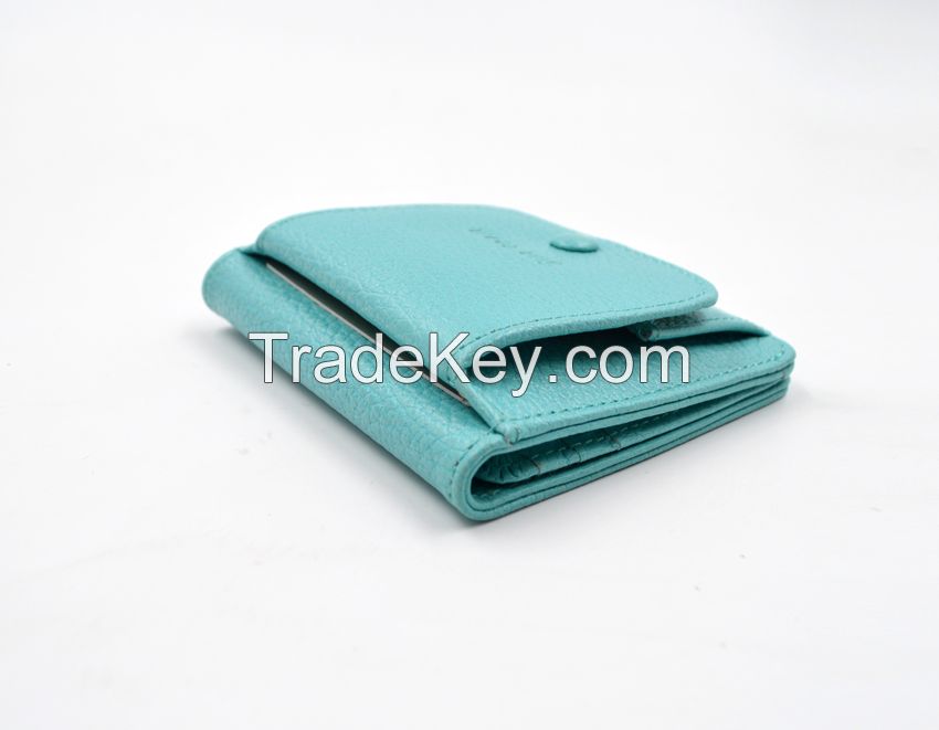 Colorful leather ladies wallet