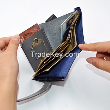 Mini Multifunction Leather woman wallet