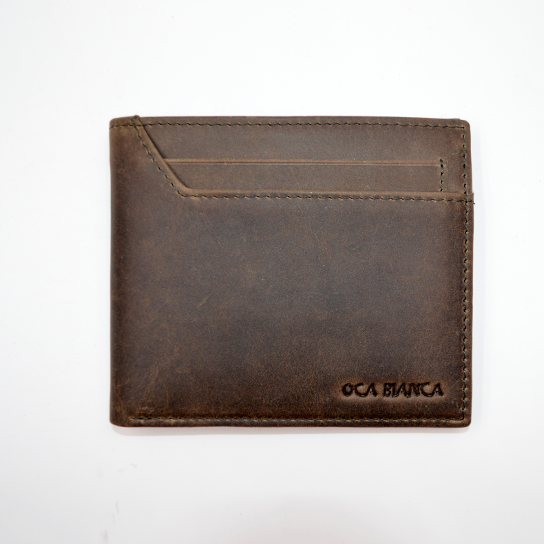 Classic Bifold men cowhide leather wallets
