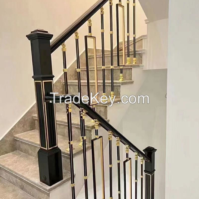 Two-color wrought iron column