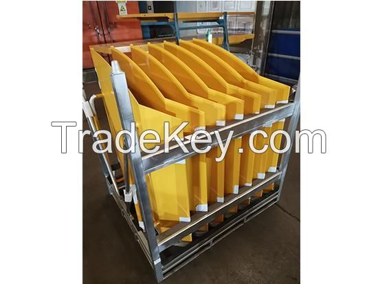 Returnable/Collapsible/Stackable/Portable Shipping Rack for  automotive door panels, roof panels and side panels  /Engineering machinery door panels