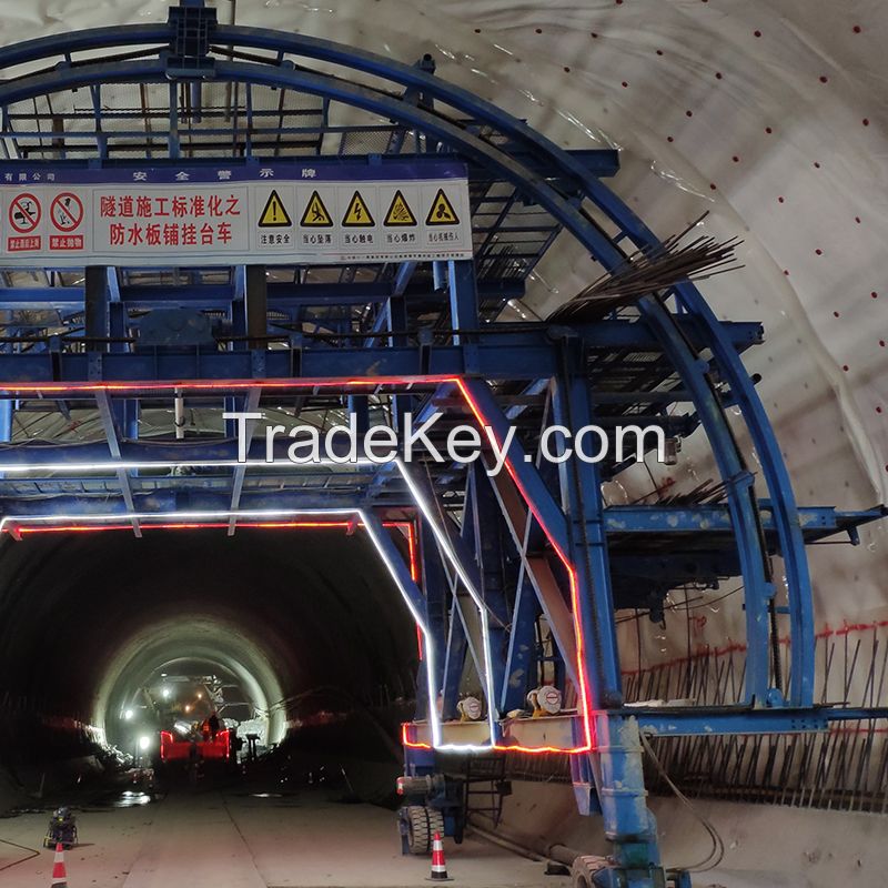 Railway tunnel waterproof board reinforcement operation trolley