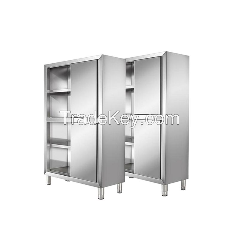 Stainless steel four-door cupboard cleaning cabinet locker sideboard commercial household kitchen