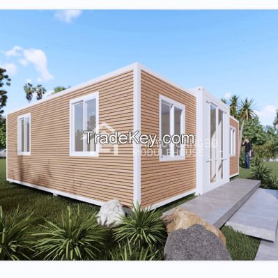 Prefab modular portable expandable container home with two bedrooms