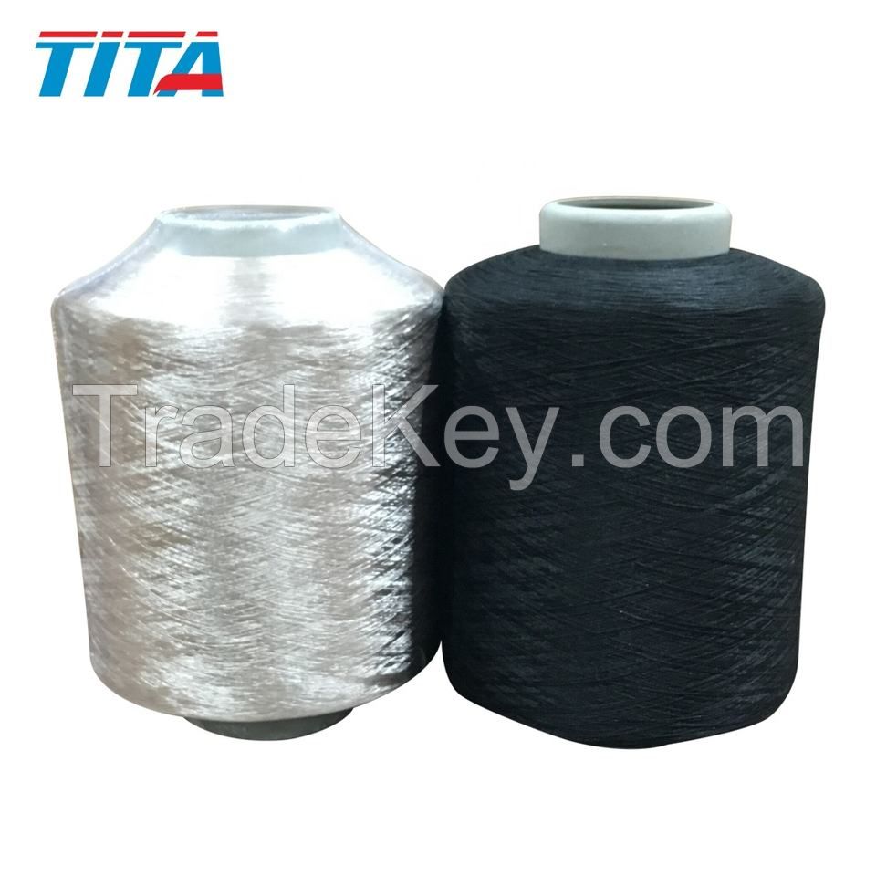 factory supplier fdy semi dull 100/36 600 tpm 100% Polyester twisted yarn weaving yarn