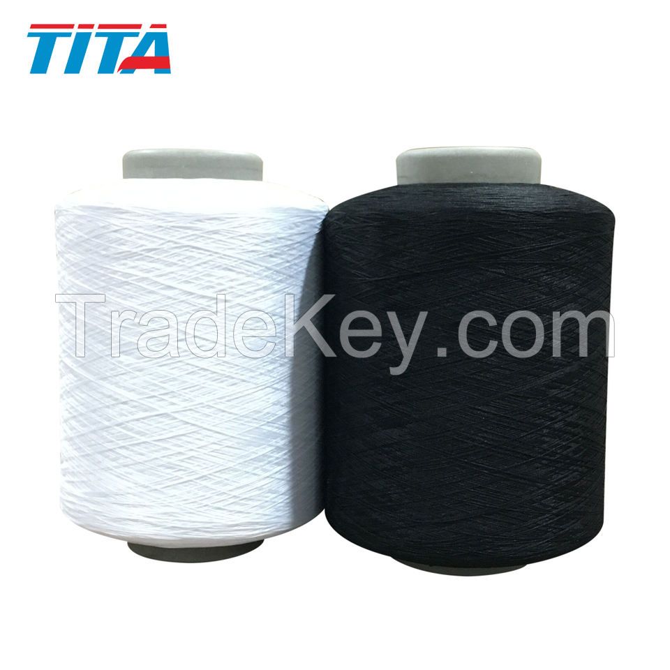 factory supplier fdy semi dull 150D/48F tpm 100% Polyester twisted yarn weaving yarn