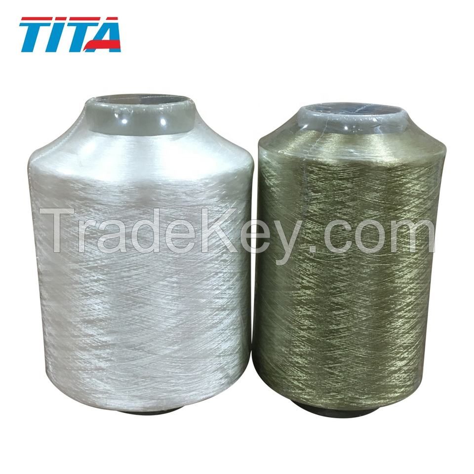 factory direct bright trilobal polyester filament yarn fdy 600D/192F TPM 100% Polyester twisted yarn