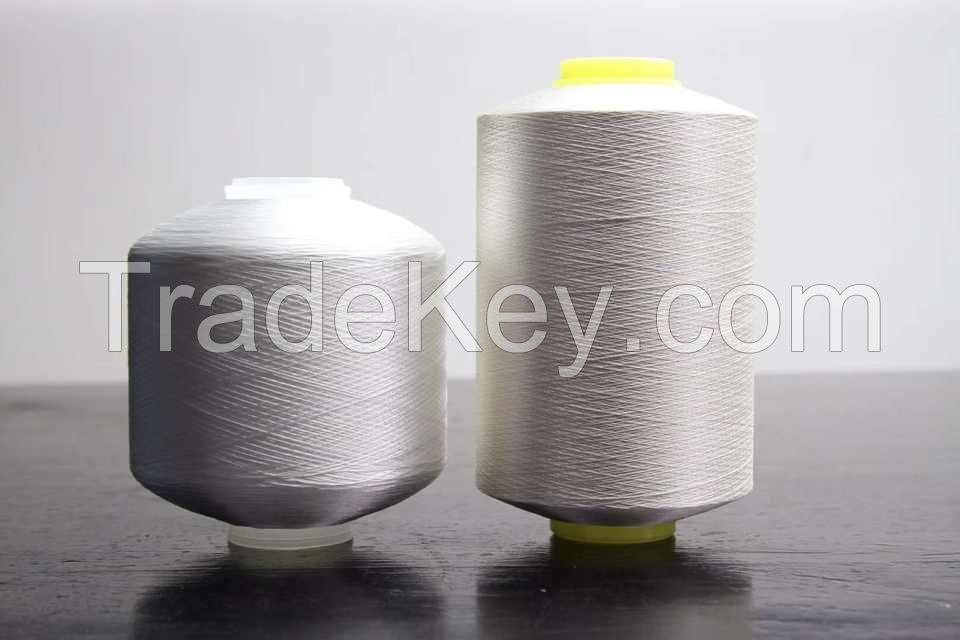 bright trilobal polyester filament yarn fdy 450/144 tpm 100% Polyester twisted yarn