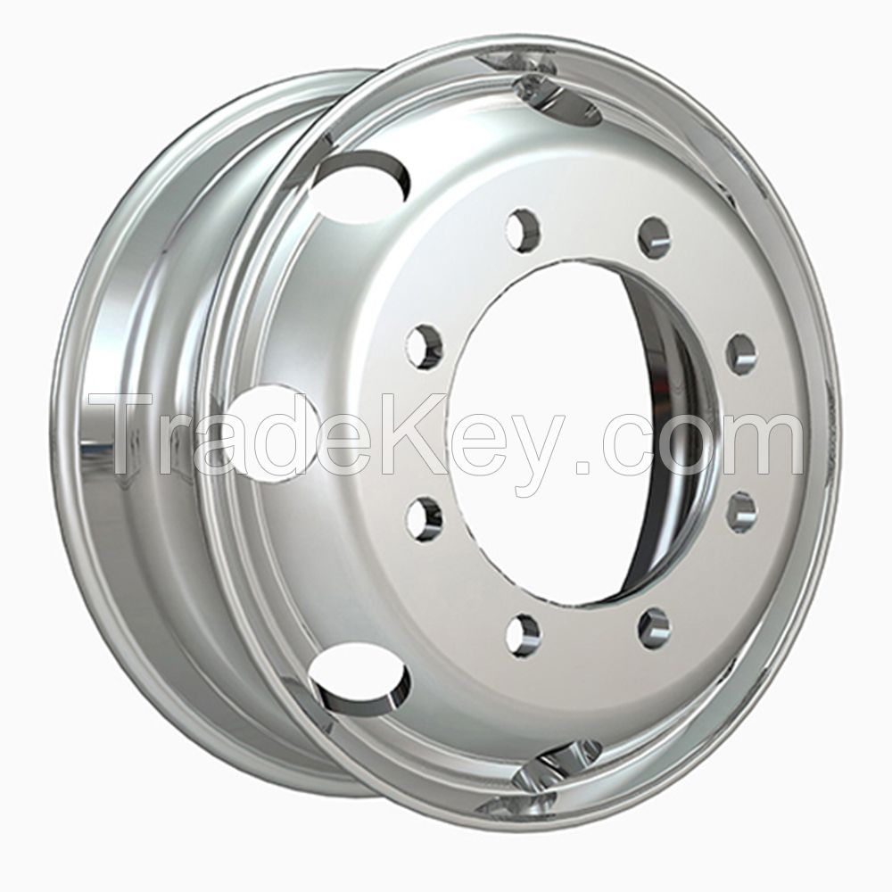 17.5X6.0 19.5X6.75 19.5X7.5 Aluminum Truck Wheel Forged Wheel for Trucks/Buses Dual Wheel