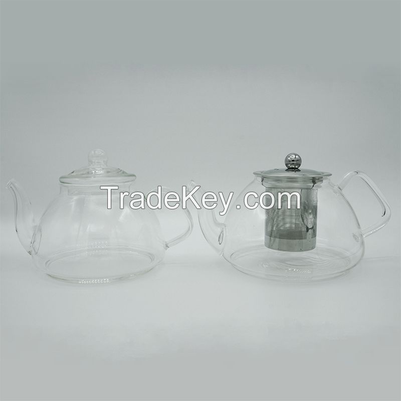 Heat-Resistant Borosilicate Glass Teapot with 304 Stainless Steel Infuser DX-Z202(800ml)