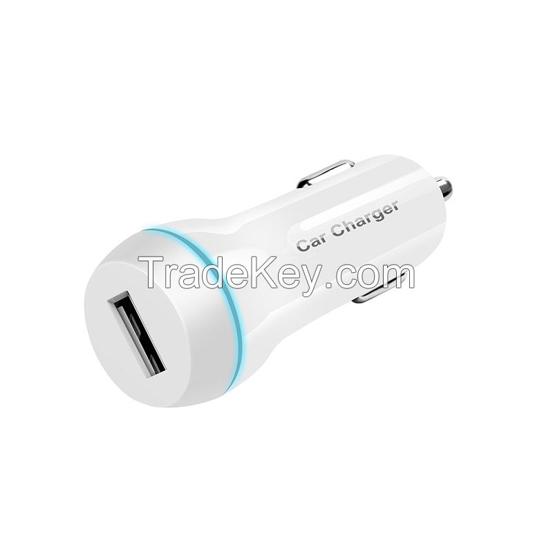 Car charger white (1 hole)  (Attractive priceï¼‰